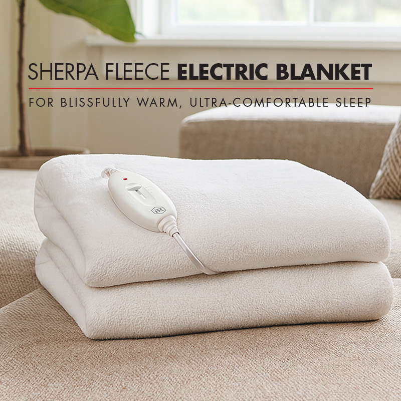 Bennett Read Sherpa Electric Blanket Single - Bennett Read